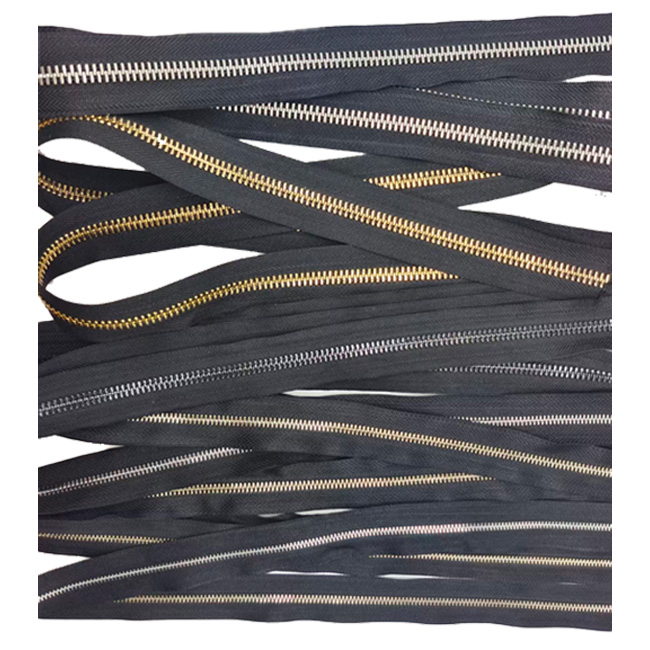 SPIFR Long Chain FR Metal Brass Zipper With Customized Teeth Color