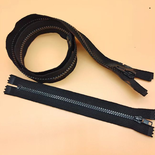 SPIFR #5 Plastic Fire Retardant Open End Zipper for the front of the garment    <br> #3 Plastic Fire Retardant Closed-End Zipper for pockets